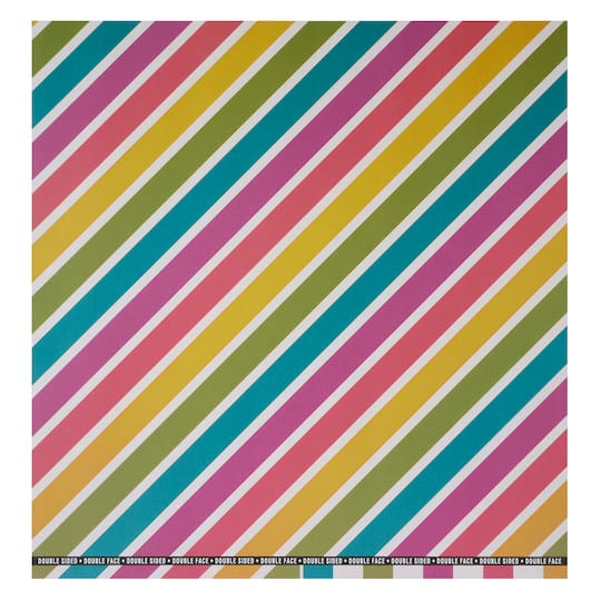 12" x 12" Clubhouse Rainbow Double-Sided Cardstock Paper by Recollections™